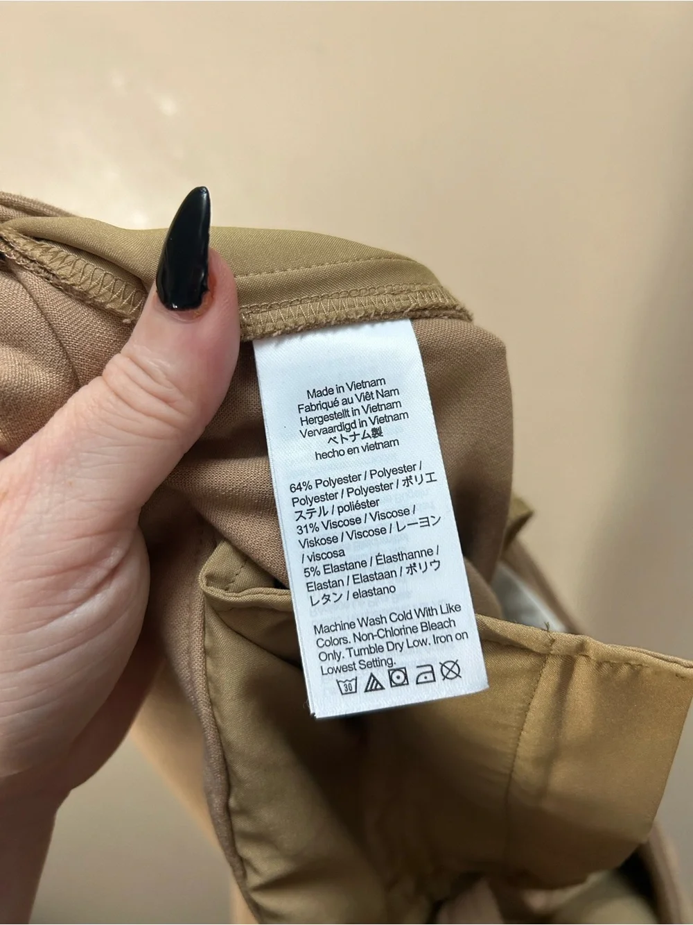 J.Crew Kate Camel Tan Straight Leg Four Season Stretch Pants Size 10